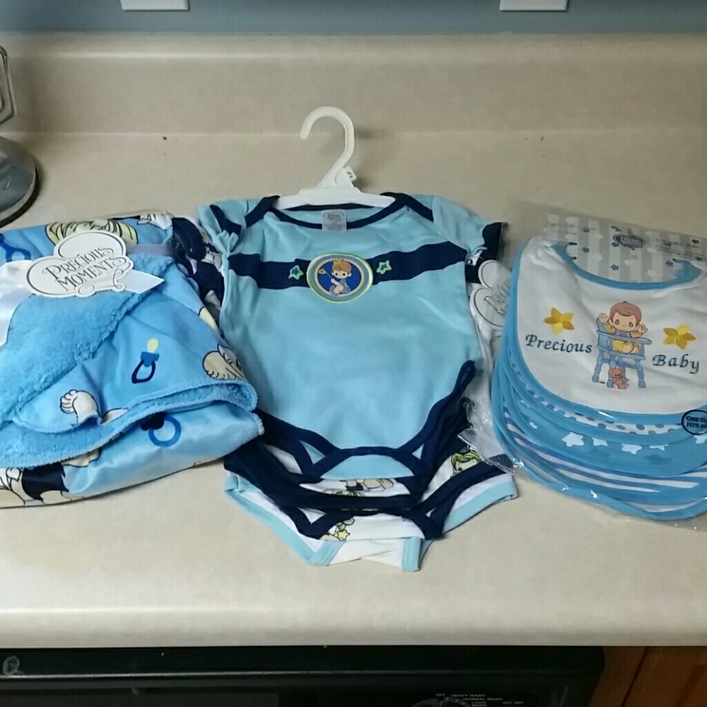 Precious Momemts Baby Boy Gift Set